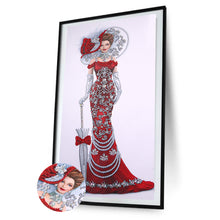 Load image into Gallery viewer, Diamond Painting - Special Shaped - Red Dress Angel (30*60cm)