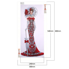 Load image into Gallery viewer, Diamond Painting - Special Shaped - Red Dress Angel (30*60cm)
