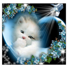 Load image into Gallery viewer, Shining Cat 30*30cm(canvas) full round drill diamond painting