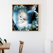 Load image into Gallery viewer, Shining Cat 30*30cm(canvas) full round drill diamond painting