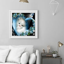 Load image into Gallery viewer, Shining Cat 30*30cm(canvas) full round drill diamond painting