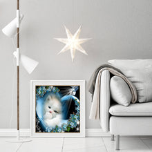 Load image into Gallery viewer, Shining Cat 30*30cm(canvas) full round drill diamond painting