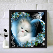 Load image into Gallery viewer, Shining Cat 30*30cm(canvas) full round drill diamond painting