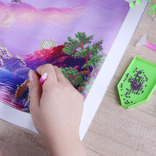 Load image into Gallery viewer, Diamond Painting Drawing LED Light Point Drill Pen for DIY Craft (Purple)