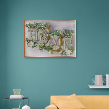 Load image into Gallery viewer, Word 40*30cm(canvas) beautiful special shaped drill diamond painting