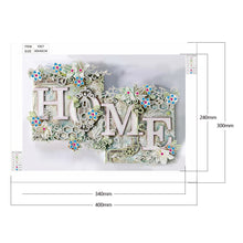 Load image into Gallery viewer, Word 40*30cm(canvas) beautiful special shaped drill diamond painting