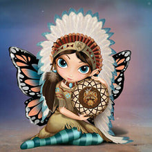 Load image into Gallery viewer, Big Eyes Elf 30*30cm(canvas) full round drill diamond painting