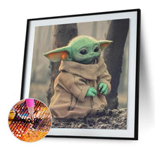 Load image into Gallery viewer, Cartoon Yoda 30*30cm(canvas) full round drill diamond painting