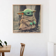 Load image into Gallery viewer, Cartoon Yoda 30*30cm(canvas) full round drill diamond painting