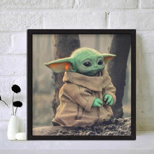 Load image into Gallery viewer, Cartoon Yoda 30*30cm(canvas) full round drill diamond painting