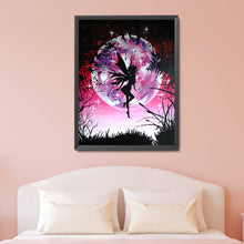 Load image into Gallery viewer, Fairy Under Moon 30*40cm(canvas) full round drill diamond painting