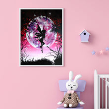 Load image into Gallery viewer, Fairy Under Moon 30*40cm(canvas) full round drill diamond painting