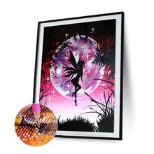Load image into Gallery viewer, Fairy Under Moon 30*40cm(canvas) full round drill diamond painting
