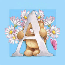 Load image into Gallery viewer, Cartoon Bear 30*30cm(canvas) full round drill diamond painting