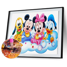 Load image into Gallery viewer, Mouse Duck 40*30cm(canvas) full round drill diamond painting