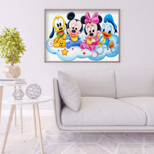 Load image into Gallery viewer, Mouse Duck 40*30cm(canvas) full round drill diamond painting