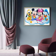 Load image into Gallery viewer, Mouse Duck 40*30cm(canvas) full round drill diamond painting