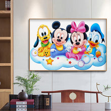 Load image into Gallery viewer, Mouse Duck 40*30cm(canvas) full round drill diamond painting