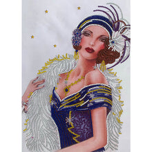 Load image into Gallery viewer, Diamond Painting - Partial Special Shaped - Noble woman (30*40cm)