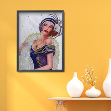 Load image into Gallery viewer, Diamond Painting - Partial Special Shaped - Noble woman (30*40cm)