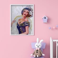 Load image into Gallery viewer, Diamond Painting - Partial Special Shaped - Noble woman (30*40cm)