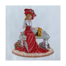 Load image into Gallery viewer, Diamond Painting - Partial Special Shaped - Dress lady (35*35cm)