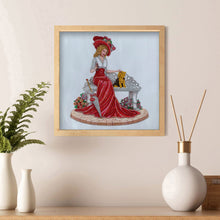 Load image into Gallery viewer, Diamond Painting - Partial Special Shaped - Dress lady (35*35cm)