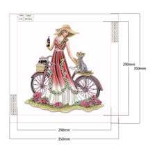 Load image into Gallery viewer, Diamond Painting - Partial Special Shaped - Dress lady (35*35cm)