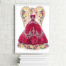 Load image into Gallery viewer, Diamond Painting - Partial Special Shaped - Wing dress ladies (30*40cm)