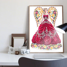 Load image into Gallery viewer, Diamond Painting - Partial Special Shaped - Wing dress ladies (30*40cm)