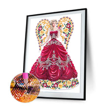 Load image into Gallery viewer, Diamond Painting - Partial Special Shaped - Wing dress ladies (30*40cm)