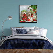 Load image into Gallery viewer, Fruit Hedgehog 30*30cm(canvas) full round drill diamond painting