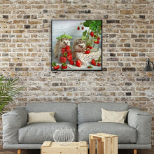 Load image into Gallery viewer, Fruit Hedgehog 30*30cm(canvas) full round drill diamond painting