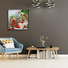 Load image into Gallery viewer, Fruit Hedgehog 30*30cm(canvas) full round drill diamond painting