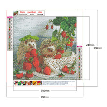 Load image into Gallery viewer, Fruit Hedgehog 30*30cm(canvas) full round drill diamond painting