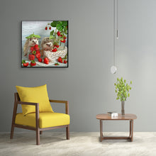 Load image into Gallery viewer, Fruit Hedgehog 30*30cm(canvas) full round drill diamond painting