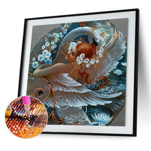 Load image into Gallery viewer, Swan Girl 30*30cm(canvas) full round drill diamond painting