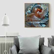Load image into Gallery viewer, Swan Girl 30*30cm(canvas) full round drill diamond painting