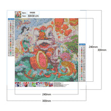 Load image into Gallery viewer, Lion Dance 30*30cm(canvas) full round drill diamond painting