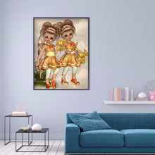 Load image into Gallery viewer, Unique Girl 30*40cm(canvas) full round drill diamond painting