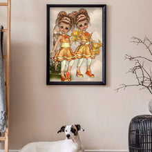 Load image into Gallery viewer, Unique Girl 30*40cm(canvas) full round drill diamond painting