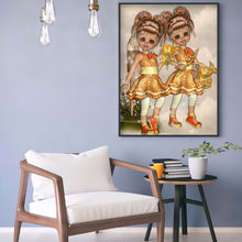 Load image into Gallery viewer, Unique Girl 30*40cm(canvas) full round drill diamond painting