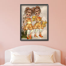 Load image into Gallery viewer, Unique Girl 30*40cm(canvas) full round drill diamond painting