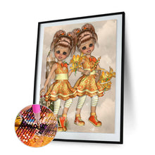 Load image into Gallery viewer, Unique Girl 30*40cm(canvas) full round drill diamond painting