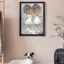 Load image into Gallery viewer, Unique Girl 30*40cm(canvas) full round drill diamond painting