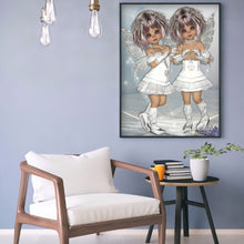 Load image into Gallery viewer, Unique Girl 30*40cm(canvas) full round drill diamond painting