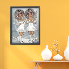 Load image into Gallery viewer, Unique Girl 30*40cm(canvas) full round drill diamond painting