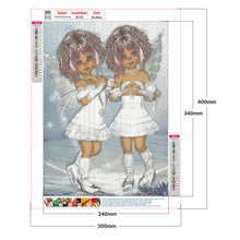 Load image into Gallery viewer, Unique Girl 30*40cm(canvas) full round drill diamond painting