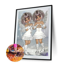 Load image into Gallery viewer, Unique Girl 30*40cm(canvas) full round drill diamond painting