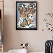 Load image into Gallery viewer, Unique Girl 30*40cm(canvas) full round drill diamond painting